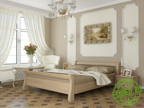 Кровать из массива натурального дерева Петроградская