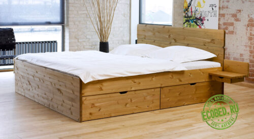 Кровать из массива натурального дерева Финляндия