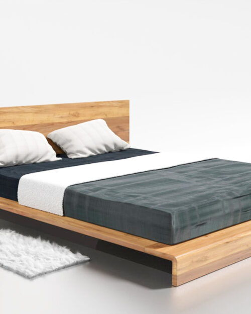 Кровать из массива натурального дерева "Тайм"